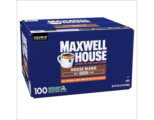 House Blend Coffee  Pods, Medium , 100 ct Maxwell House