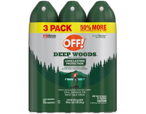 Deep Wood Insect Repellent, 9 oz (3-pk) Off!