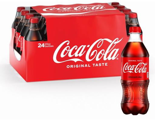 Soda Bottles, 20 fl oz (24-pk) Coca-Cola