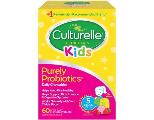 Kids Probiotics Chewable Tablets, Bursting Berry, 60 ct Culturelle
