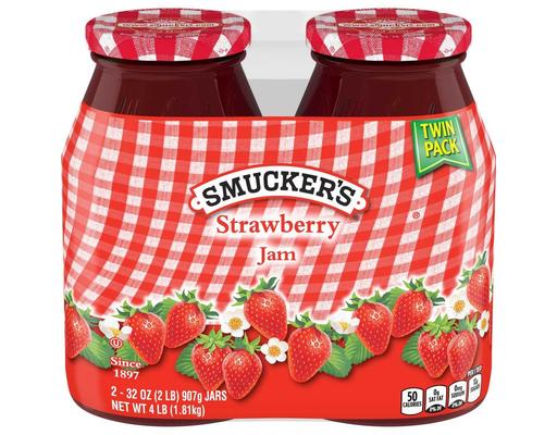 Strawberry Preserves, 32 oz (2-pk) Smuckers