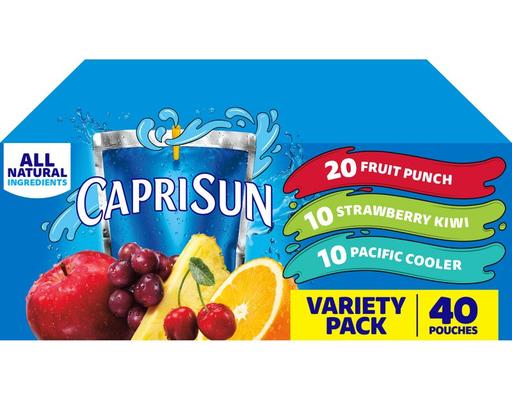 Juice Pouches, Variety Pack, 6 fl oz (40-pk) Capri Sun