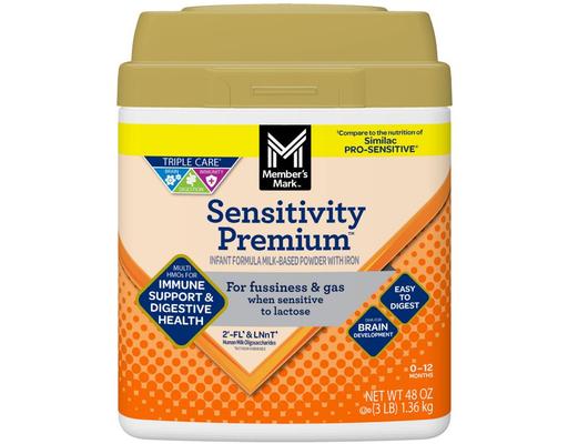 Sensitivity Premium Infant Formula with Iron, 48 oz Member's Mark