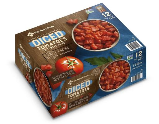 Diced Tomatoes in Tomato Juice, 14.5 oz (12-pk) Member's Mark