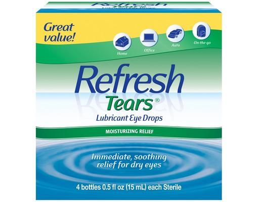 Tears Lubricant Eye Drops, 0.5 fl oz (4-pk) Refresh