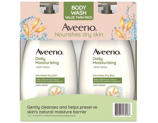 Daily Moisturizing Body Wash, 33 fl oz (2-pk) Aveeno