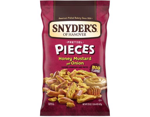 Pretzel Pieces, Honey Mustard & Onion, 22 oz Snyder's of Hanover
