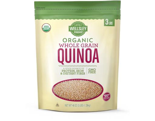Organic Whole Grain Quinoa, 48 oz Wellsley Farms