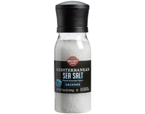 Mediterranean Sea Salt Grinder, 14.6 oz Wellsley Farms