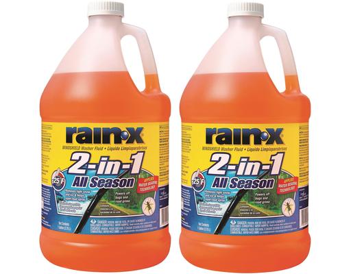 2-in-1 All Season Windshield Wash, Deicer & Bug Remover, 128 fl oz (2-pk) Rain-X