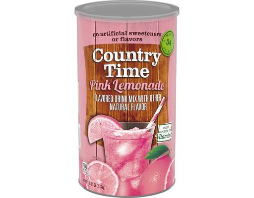 Flavored Drink Mix, Pink Lemonade, 82.5 oz Country Time