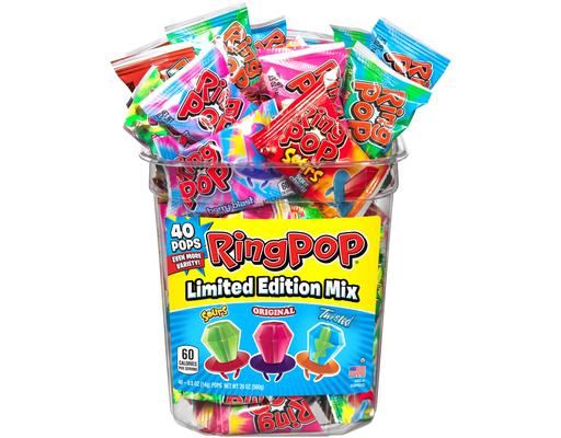 Candy, Limited Edition Mix, 0.5 oz (40-pk) Ring Pop