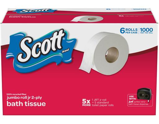 Jumbo Roll 2-Ply Bath Tissue Toilet Paper, 6 ct Scott