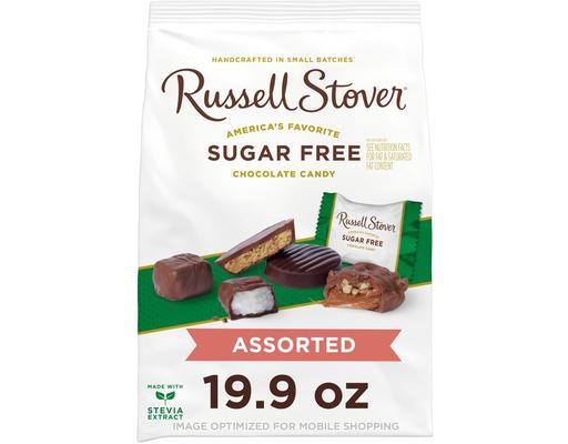 Russell Stover Sugar Free Chocolate Candy, Variety Pack, 19.9 oz Russel Stover