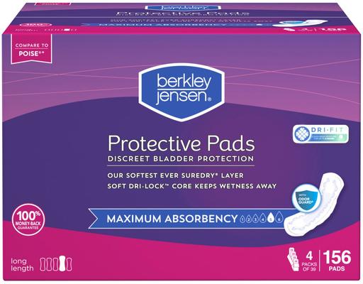 Protective Pads, Maximum Absorbency, 39 ct (4-pk) Berkley Jensen