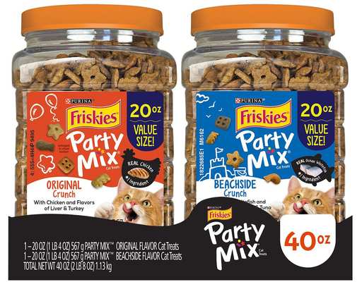 Cat Treats, Party Mix, 20 oz (2-pk) Friskies
