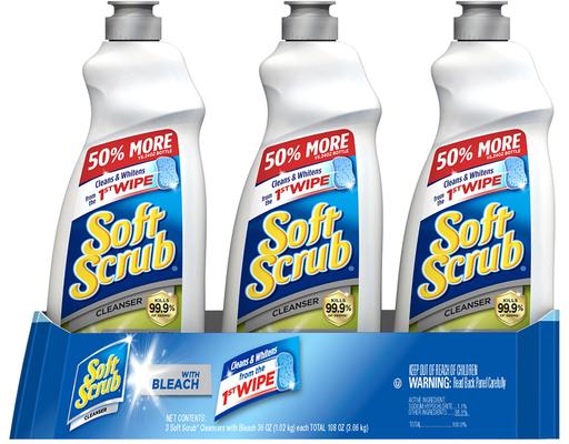 Cleanser with Bleach, 36 oz (3-pk) Soft Scrub