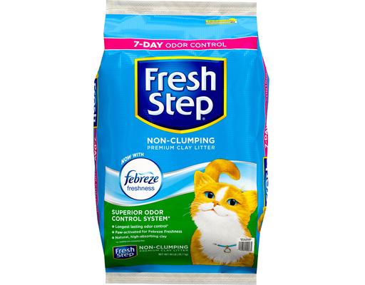 Non-Clumping Premium Cat Litter, Febreze, 40 Pounds Fresh Step