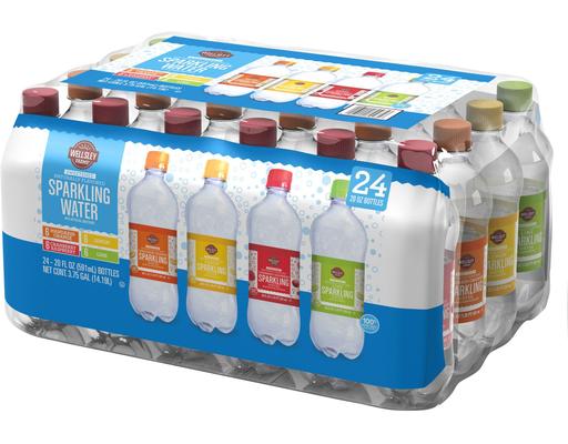 Sweetend Flavored Sparkling Water, Variety Pack, 20 fl oz (24-pk) Wellsley Farms