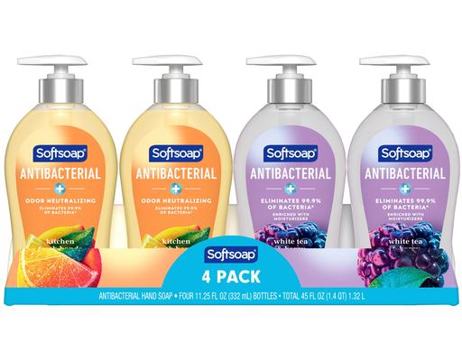 Antibacterial Liquid Hand Soap, Variety Pack, 11.25 fl oz (4-pk) Softsoap