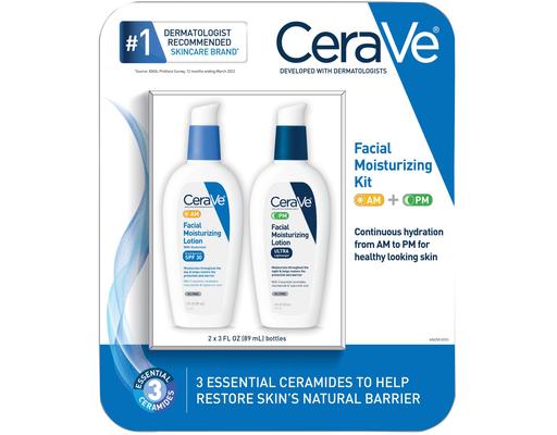 Facial Moisturizing Kit, Variety Pack, 3 fl oz (2-pk) CeraVe