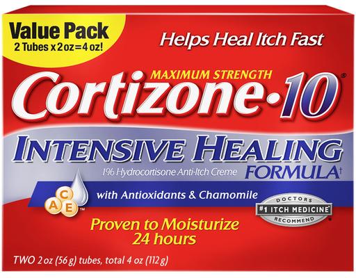 10 Maximum Strength Intensive Healing Cream, 2 oz (2-pk) Cortizone