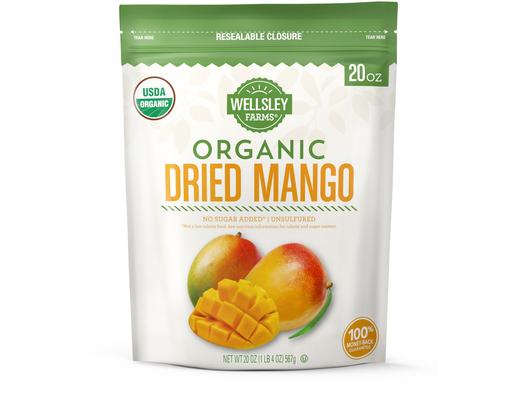 Organic Dried Mango, 20 oz Wellsley Farms