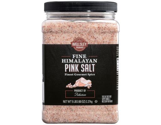 Fine Himalayan Pink Salt, 80 oz Wellsley Farms