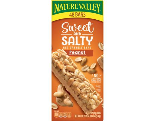 Sweet & Salty Granola Bars, Peanut, 1.2 oz (48-pk) Nature Valley