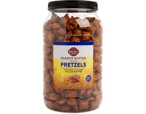 Peanut Butter Filled Pretzels, 50 oz Wellsley Farms