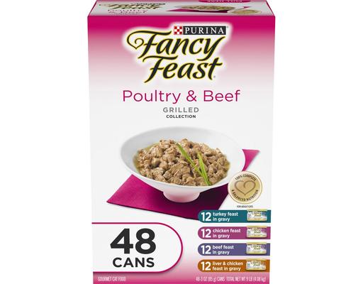Poultry & Beef Cat Food, Grilled, 3 oz (48-pk) Fancy Feast