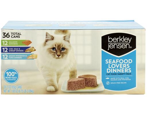 Cat Food, Seafood Lovers, 3 oz (36-pk) Berkley Jensen
