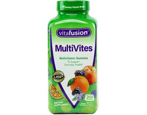 MultiVites Gummies, Berry, Peach & Orange, 260 ct Vitafusion
