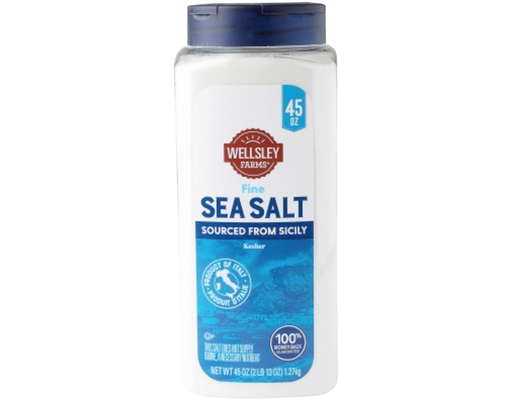 Fine Sea Salt, 45 oz Wellsley Farms