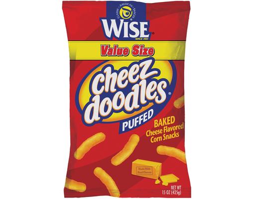 Puffed Cheez Doodles, 15 oz Wise
