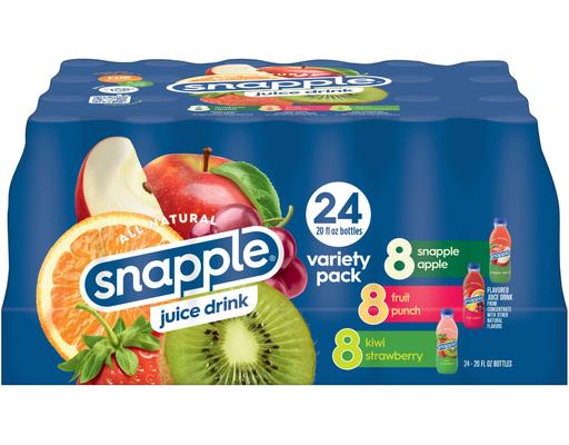 Juice Drink, Variety Pack, 20 fl oz (24-pk) Snapple