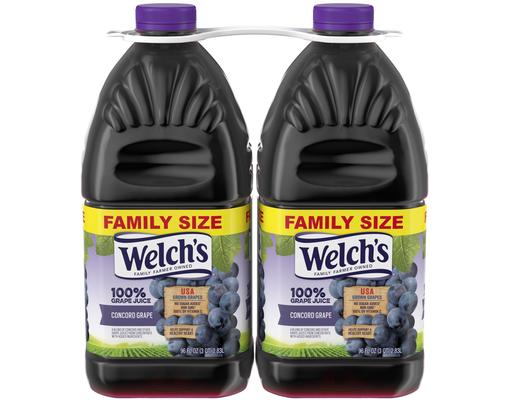 100% Concord Grape Juice, 96 oz, 2 pk Welch's