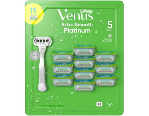 Platinum Extra Smooth Shaving Kit, Variety Pack, 12 ct Venus