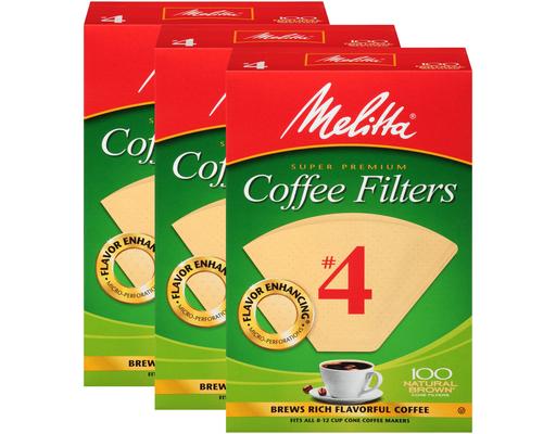 #4 Cone Coffee Filters, 300 ct Melitta