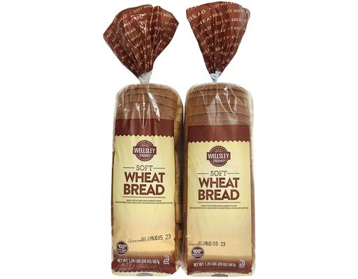 Soft Wheat Bread, 20 oz (2-pk) Wellsley Farms