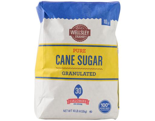 Pure Granulated Cane Sugar, 10 Pounds Wellsley Farms