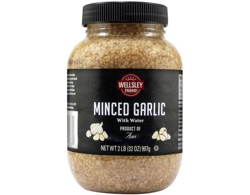 Minced Garlic with Water, 32 oz Wellsley Farms