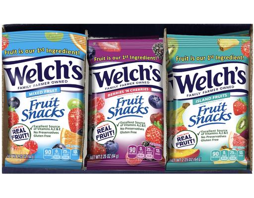 Fruit Snacks, Variety Pack, 2.25 oz (20-pk) Welch's