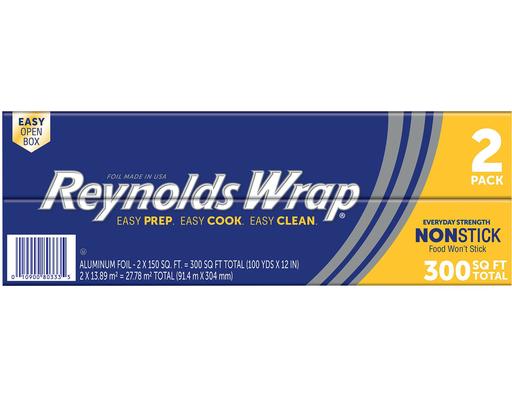 Wrap Non Stick Aluminum Foil, 150 Square Feet (2-pk) Reynolds