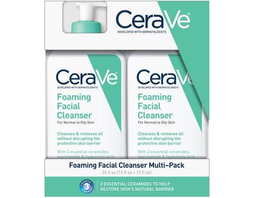 Foaming Facial Cleanser, 12 fl oz (2-pk) CeraVe