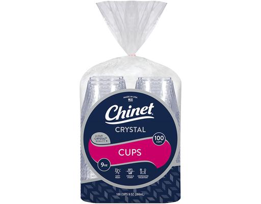 Crystal Cups, Clear, 9 oz (100-ct) Chinet