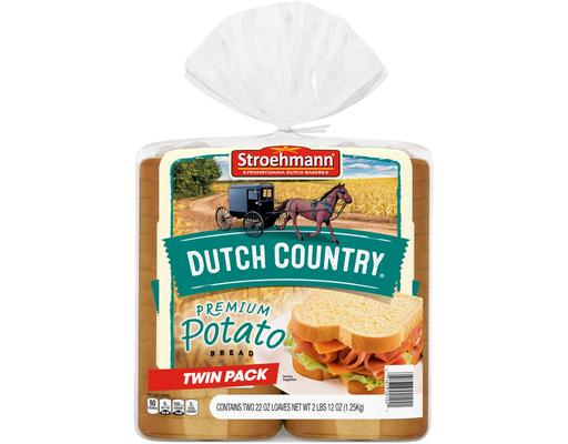Dutch ctry Premium Potato Bread, 22 oz (2-pk) Stroehmann