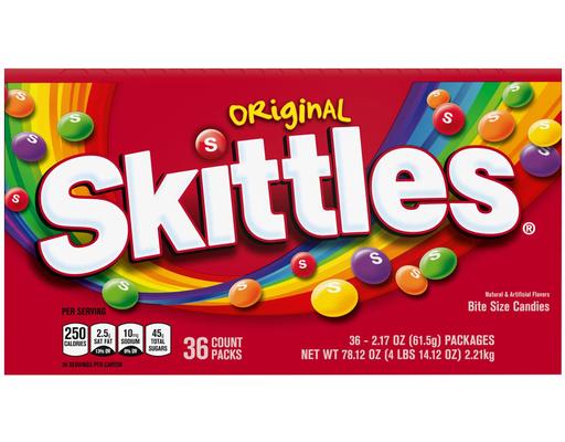 -pkages, Original, 2.17 oz (36-pk) Skittles