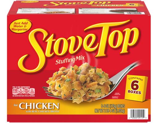 Stuffing Mix, Chicken, 6 oz (6-pk) Stove Top