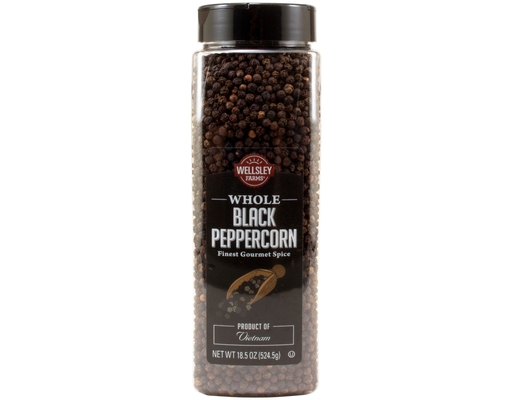 Whole Black Peppercorn, 18.5 oz Wellsley Farms
